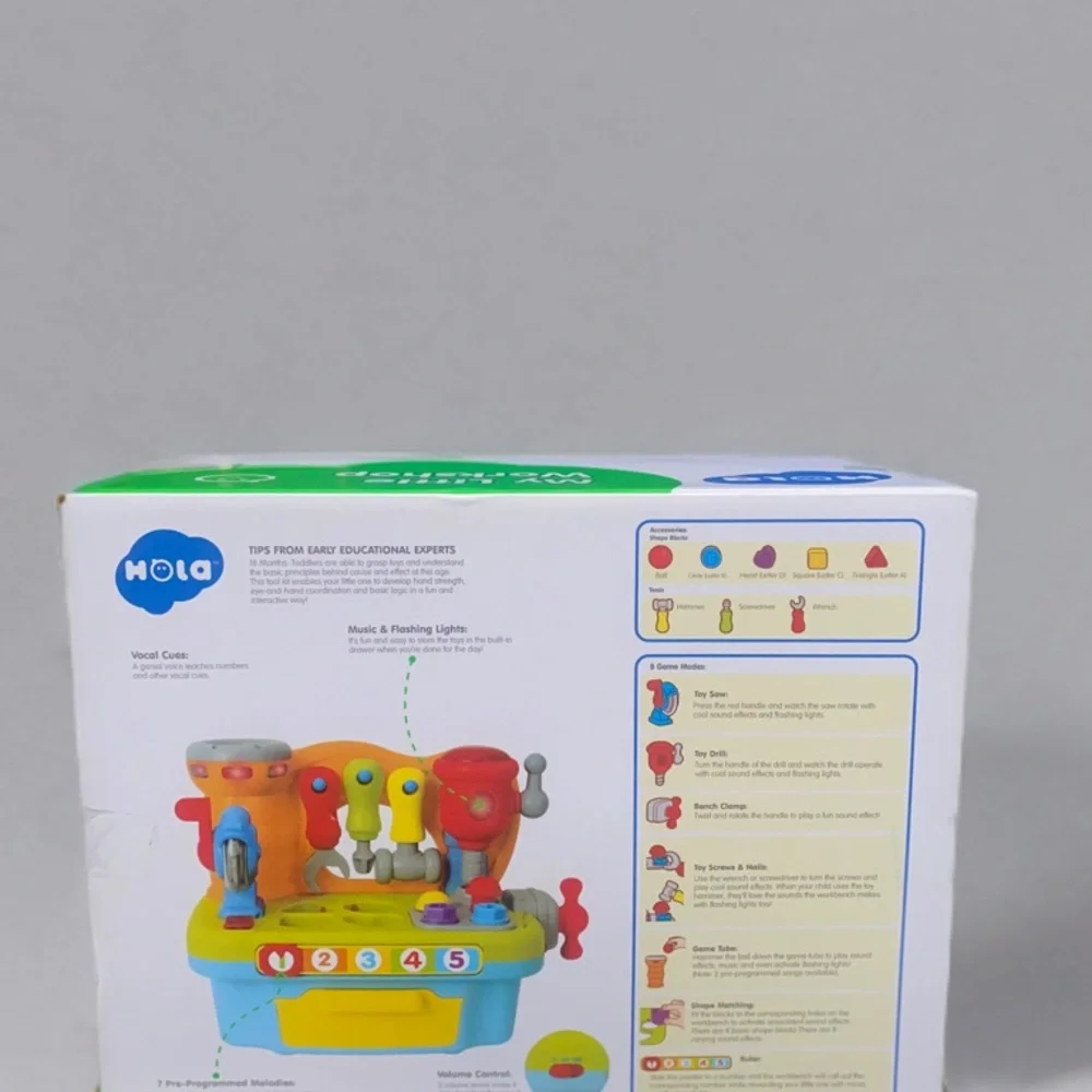 Hola My Little Workshop Toy Set - Multicolor NIB